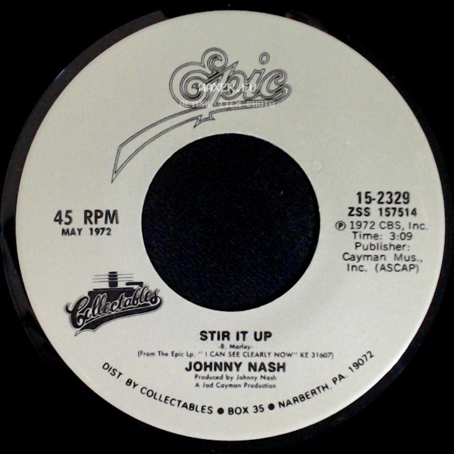 Johnny Nash - I Can See Clearly Now / Stir It Up side B