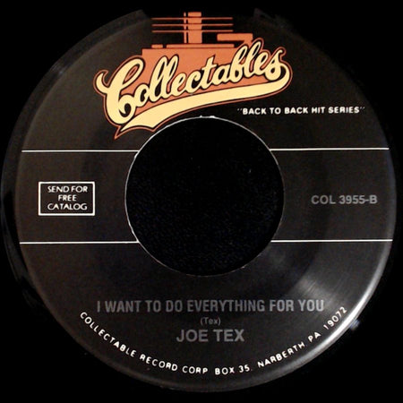 Joe Tex - Men Are Getting Scarce / I Want To Do Everything For You side B
