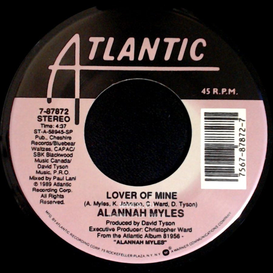 Alannah Myles - Just One Kiss / Lover Of Mine side B