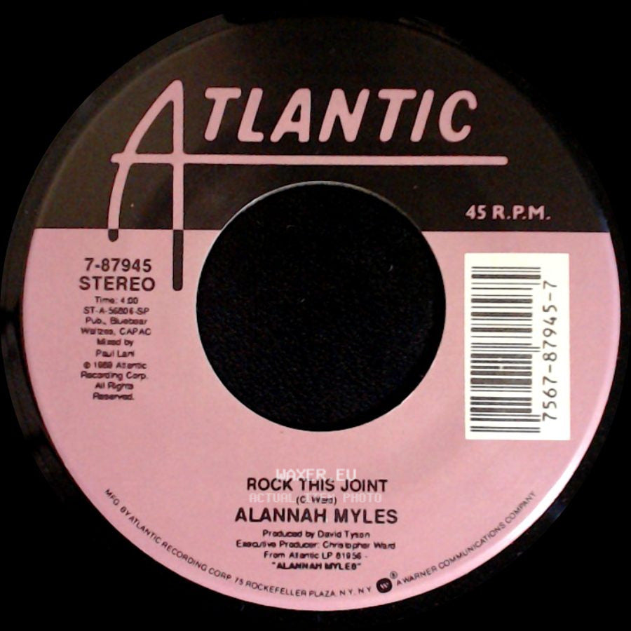Alannah Myles - Love Is / Rock This Joint side B