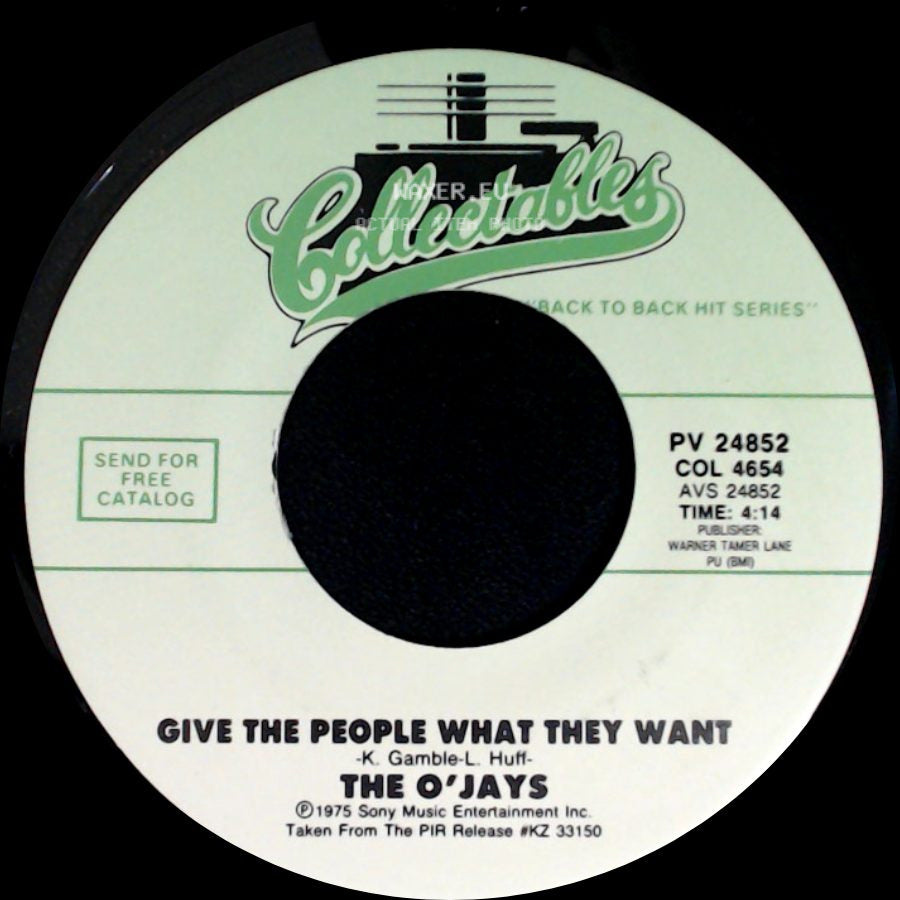 The O'jays - Sunshine Part Ii / Give The People What They Want side B