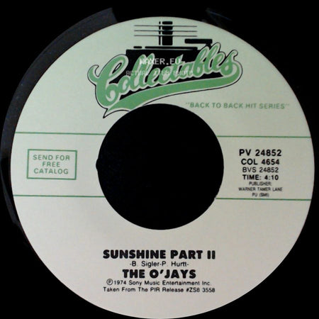 The O'jays - Give The People What They Want / Sunshine Part Ii side B