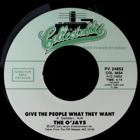 The O'jays - Give The People What They Want / Sunshine Part Ii side A