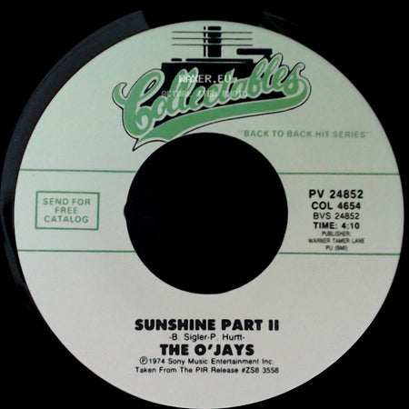 The O'jays - Give The People What They Want / Sunshine Part Ii side B