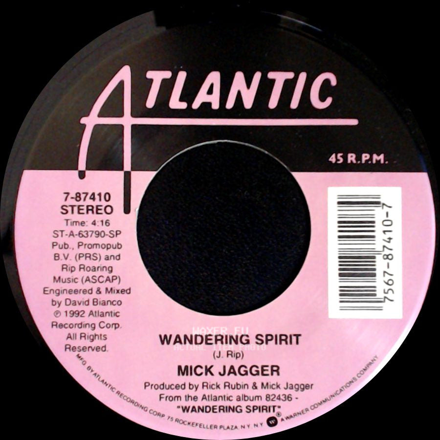 Mick Jagger - Wandering Spirit / Sweet Thing side A