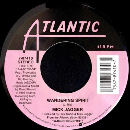 Mick Jagger - Wandering Spirit / Sweet Thing side A