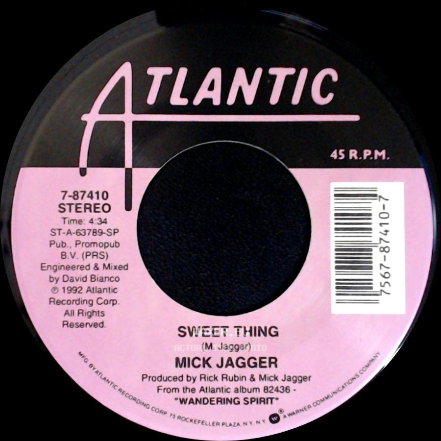 Mick Jagger - Wandering Spirit / Sweet Thing side B