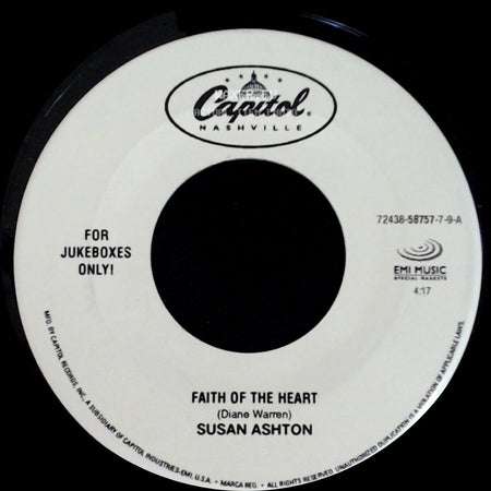 Susan Ashton - Faith Of The Heart / Spinning Like A Wheel side A