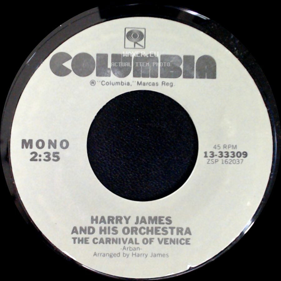 Harry James And His Orchestra - The Flight Of The Bumble Bee / The Carnival Of Venice side B