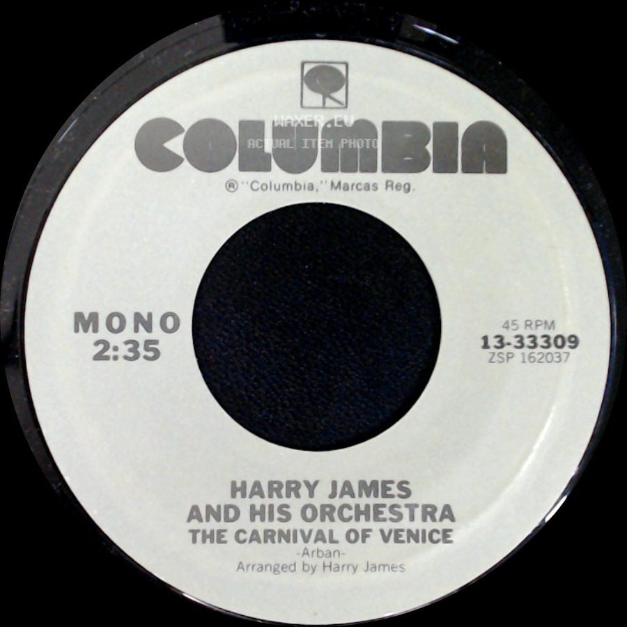 Harry James And His Orchestra - The Carnival Of Venice / The Flight Of The Bumble Bee side A