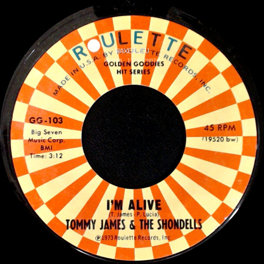Tommy James & The Shondells - Do Something To Me / I'm Alive side B