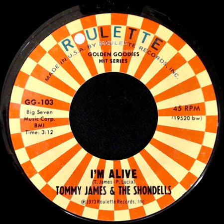 Tommy James & The Shondells - Do Something To Me / I'm Alive side B