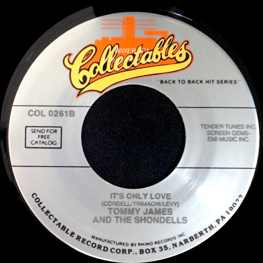 Tommy James And The Shondells - Hanky Panky / It's Only Love side B