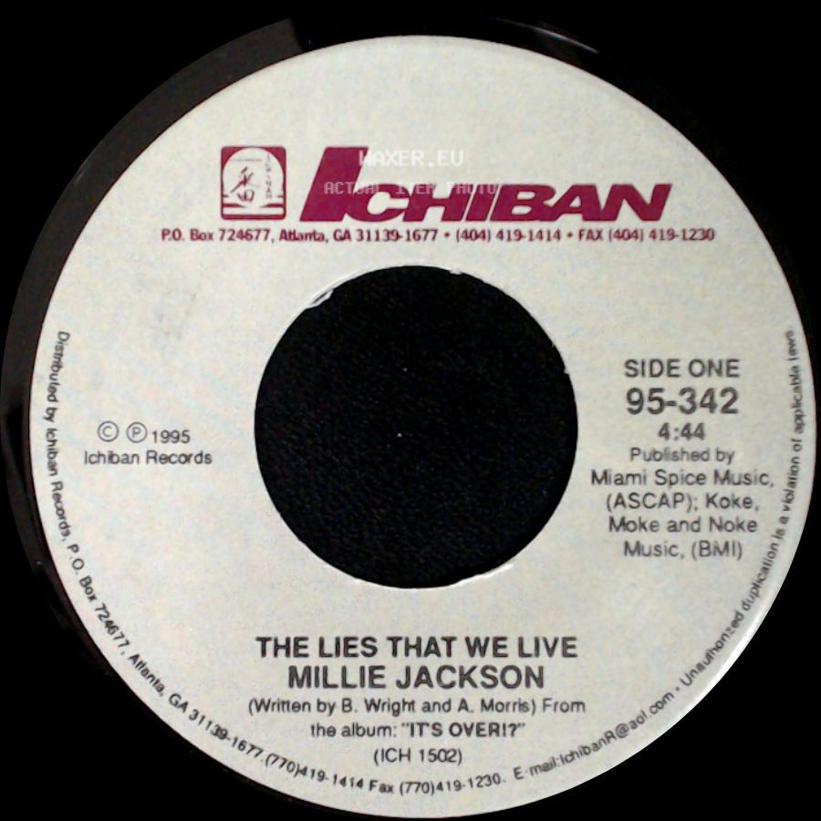 Millie Jackson - The Lies That We Live / Breaking Up Somebody's Home side A