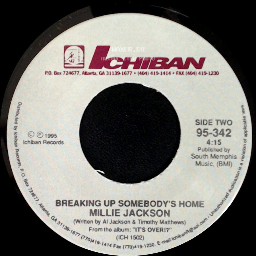Millie Jackson - The Lies That We Live / Breaking Up Somebody's Home side B