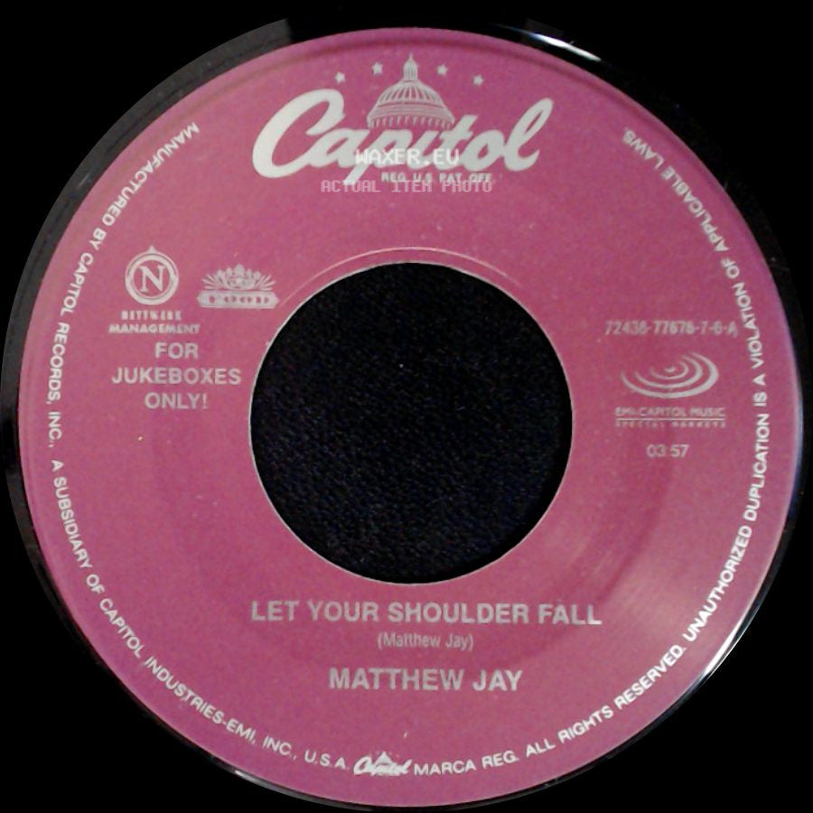 Matthew Jay - Let Your Shoulder Fall / You're Always Going Too Soon side A