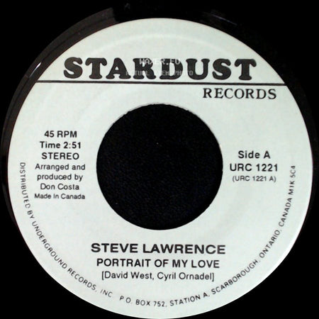 Steve Lawrence / Jay And The Americans - Portrait Of My Love / Let's Lock The Door [And Throw Away The Key] side A