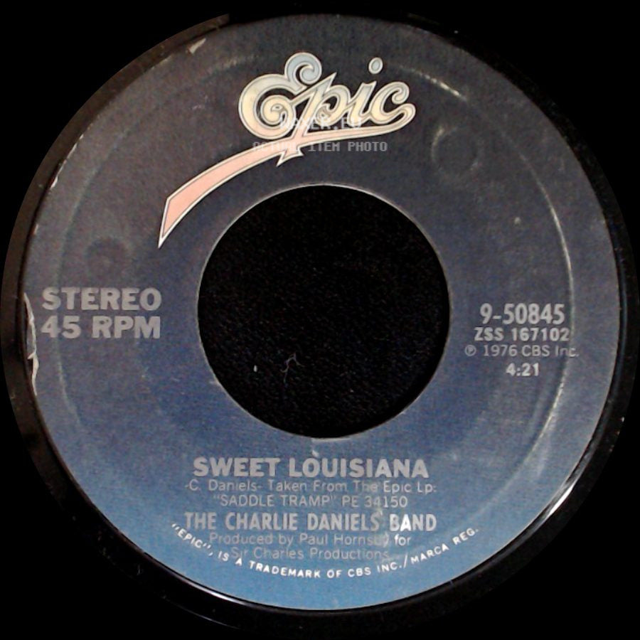 The Charlie Daniels Band - Long Haired Country Boy / Sweet Louisiana side B