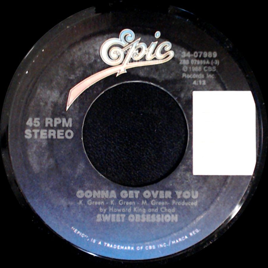 Sweet Obsession - Gonna Get Over You / Gonna Get Over You (Instrumental) side A
