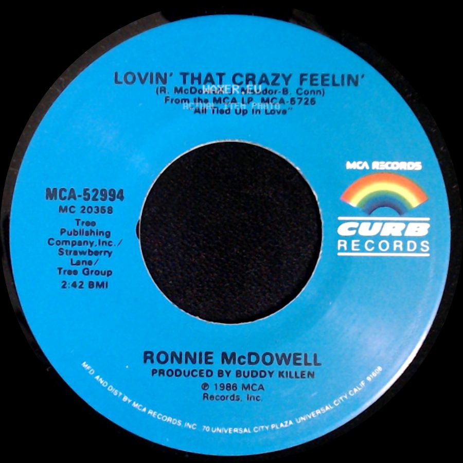Ronnie Mcdowell - I Don't Want To Set The World On Fire / Lovin' That Crazy Feelin' side B
