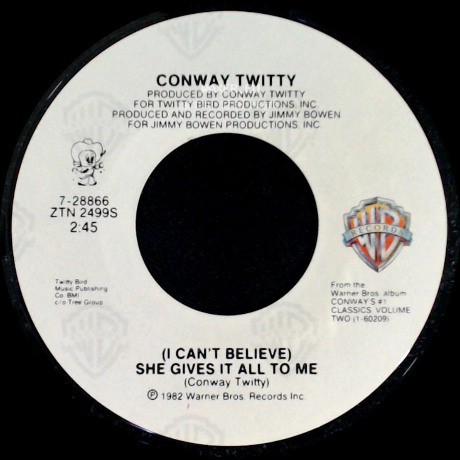 Conway Twitty - (I Can't Believe) She Gives It All To Me / The Legend And The Man side A