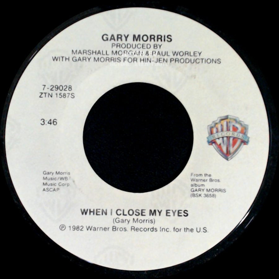 Gary Morris - Lasso The Moon / When I Close My Eyes side B
