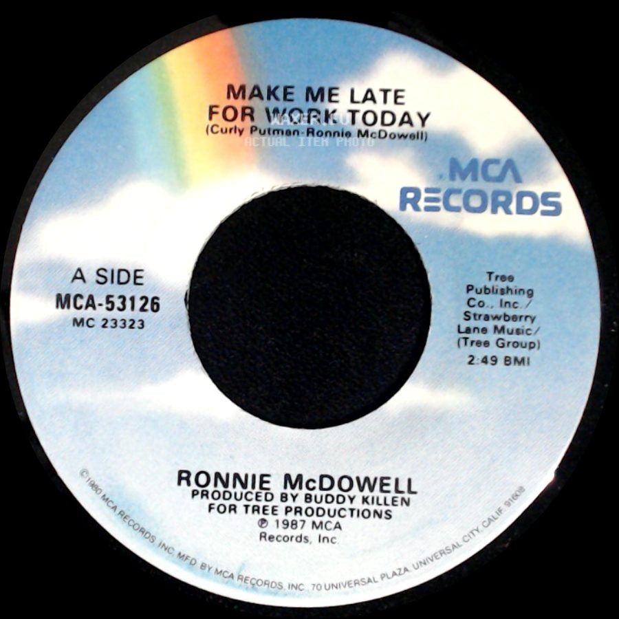 Ronnie Mcdowell - Make Me Late For Work Today / Hold Me Tight side A