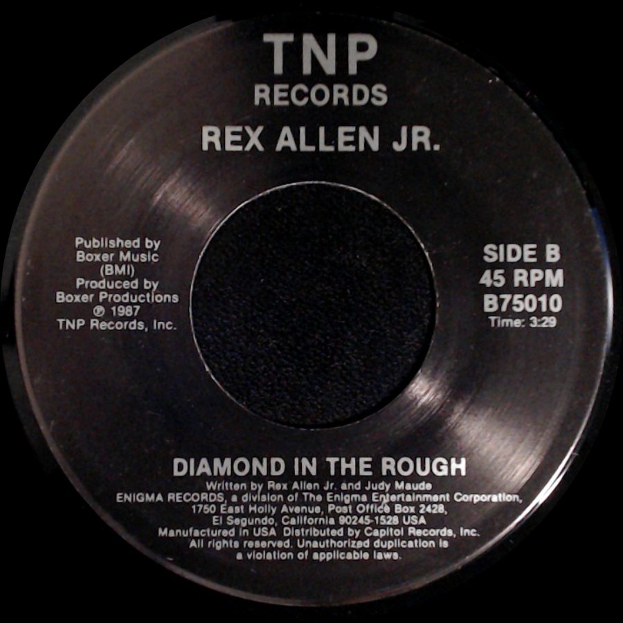 Rex Allen Jr. - We're Staying Together / Diamond In The Rough side B