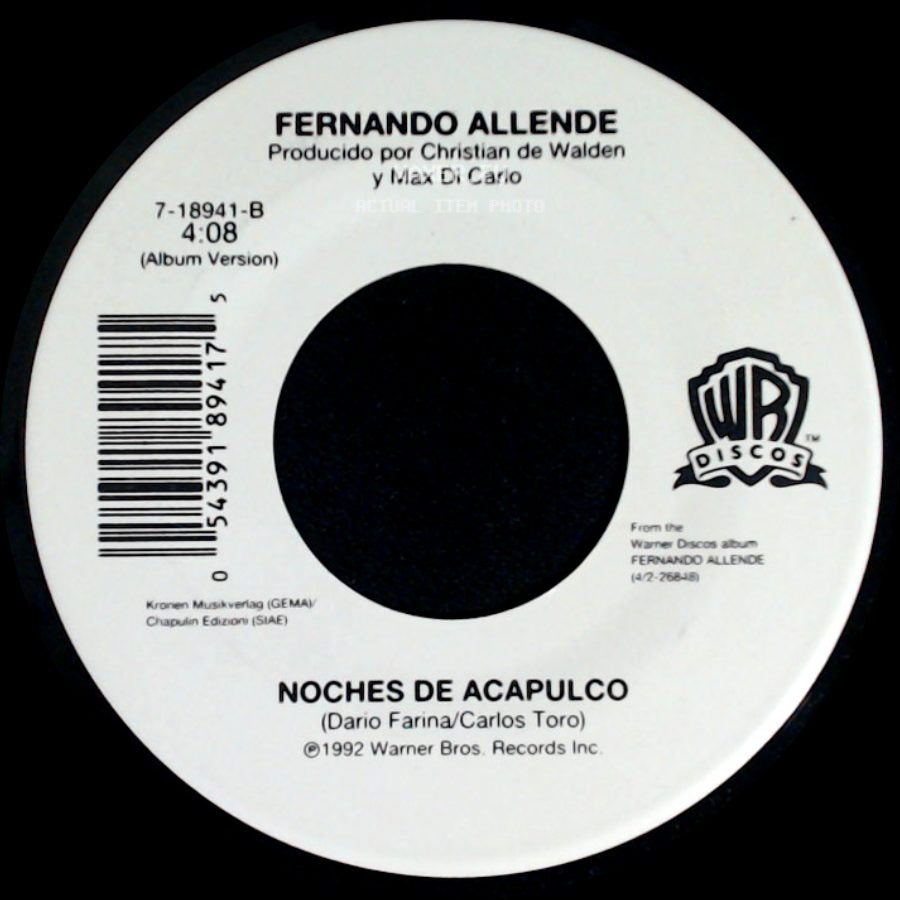 Fernando Allende - La Ola Latina / Noches De Acapulco side B