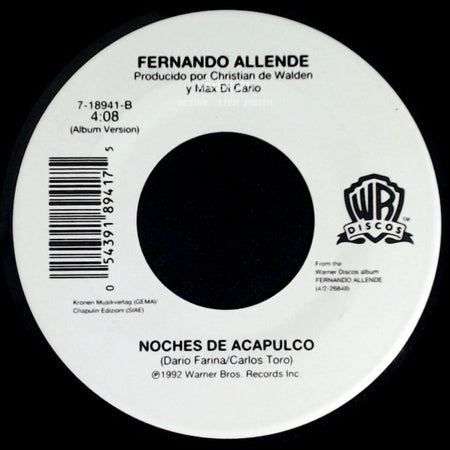 Fernando Allende - La Ola Latina / Noches De Acapulco side B