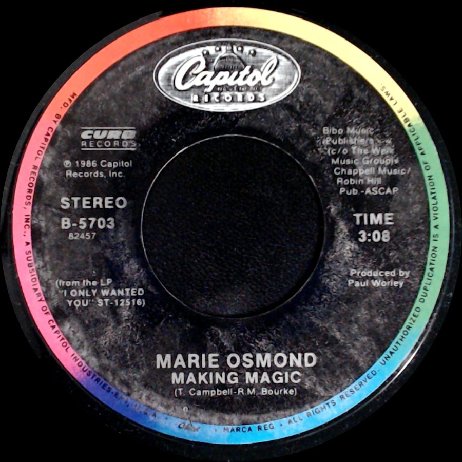 Marie Osmond - Making Magic / Everybody's Crazy 'bout My Baby side A