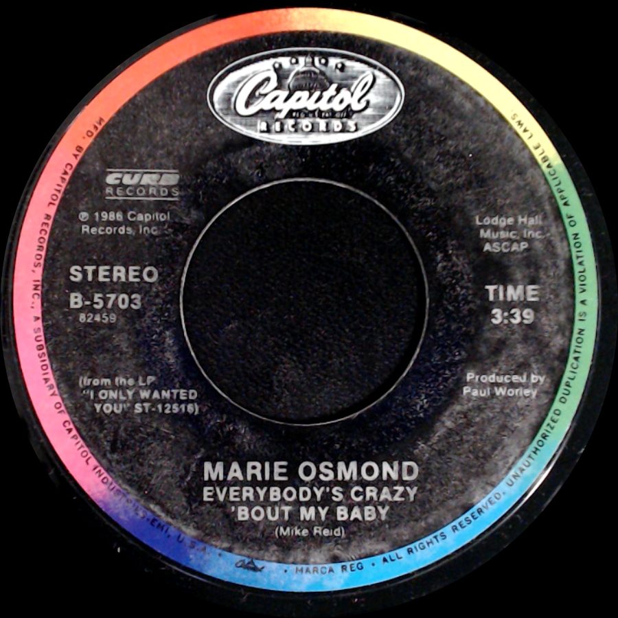 Marie Osmond - Making Magic / Everybody's Crazy 'bout My Baby side B