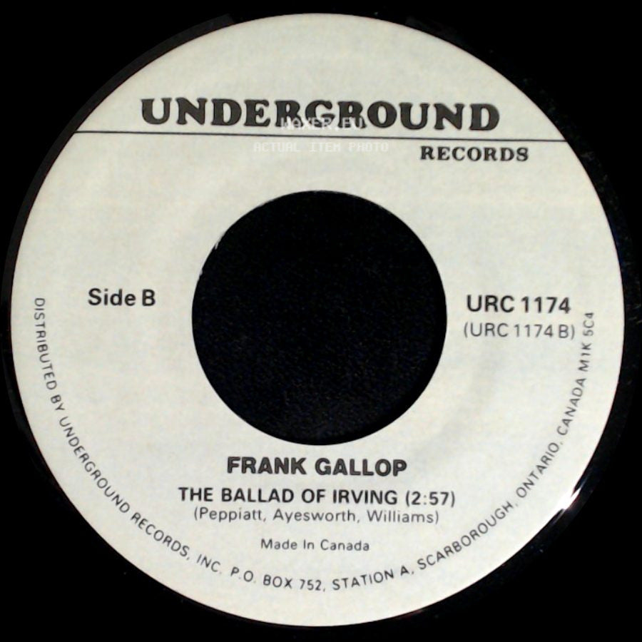 Bob Mcphadden (With Rod Mckuen) / Frank Gallop - The Mummy / The Ballad Of Irving (2:57) side B