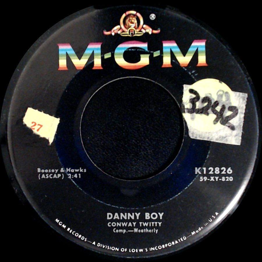 Conway Twitty - Danny Boy / Halfway To Heaven side A