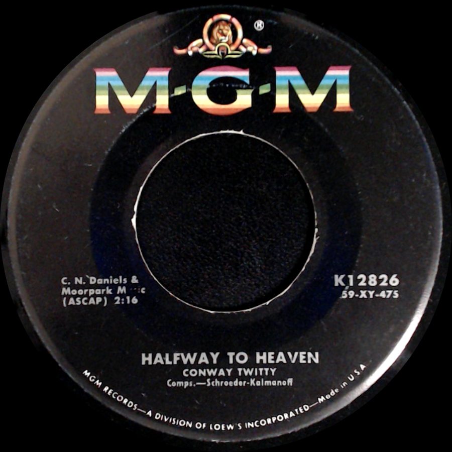 Conway Twitty - Danny Boy / Halfway To Heaven side B