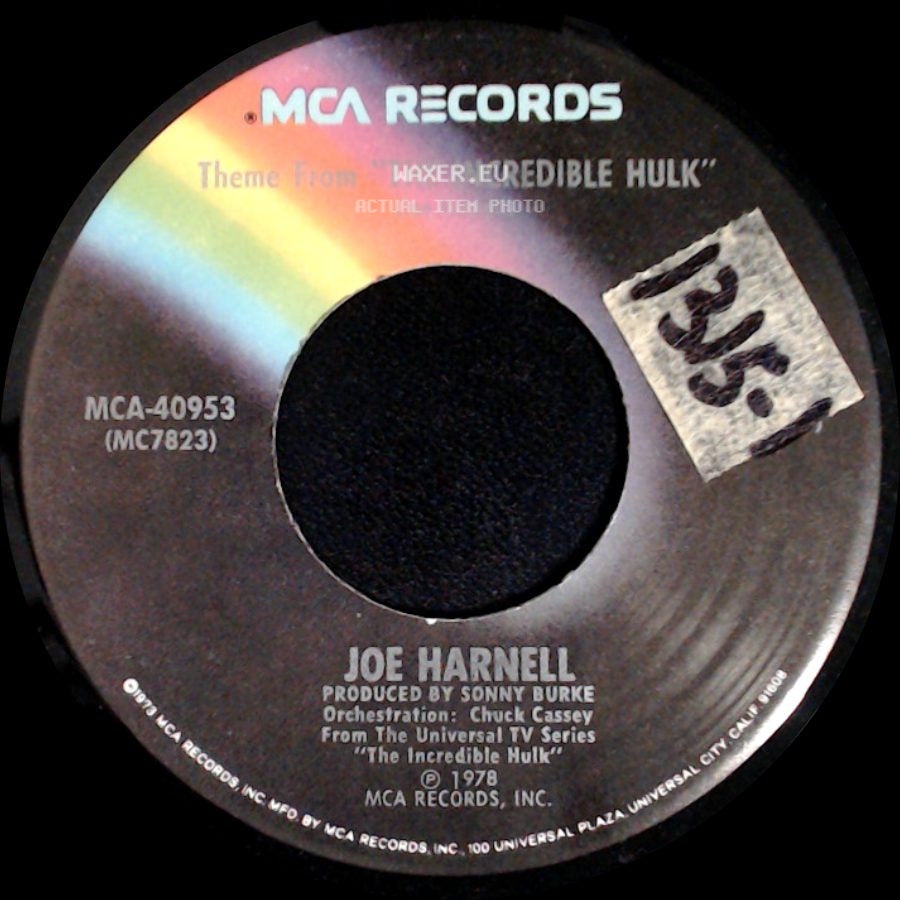 Joe Harnell - Theme From "The Incredible Hulk" / Love Theme From "The Incredible Hulk" side A