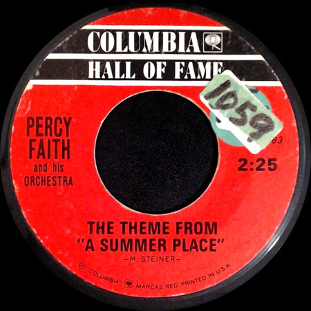 Percy Faith And His Orchestra - The Theme From "A Summer Place" / The Song From Moulin Rouge (Where Is Your Heart) side A
