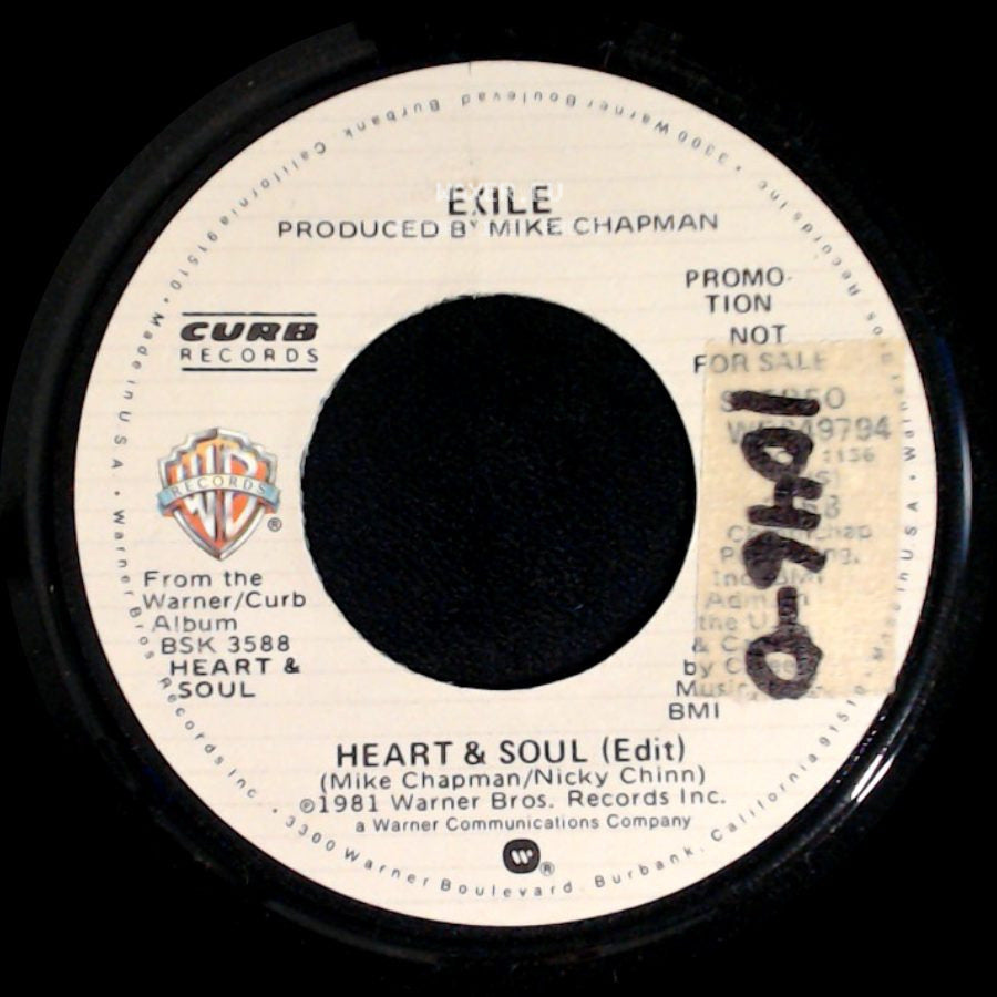Exile - Heart & Soul (Edit) / Heart & Soul (Edit) side B