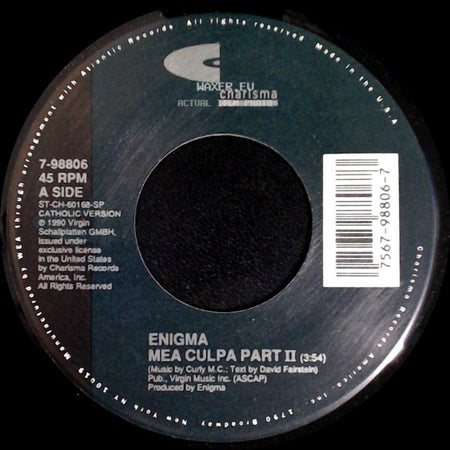 Enigma - Mea Culpa Part Ii / Mea Culpa Part Ii side A