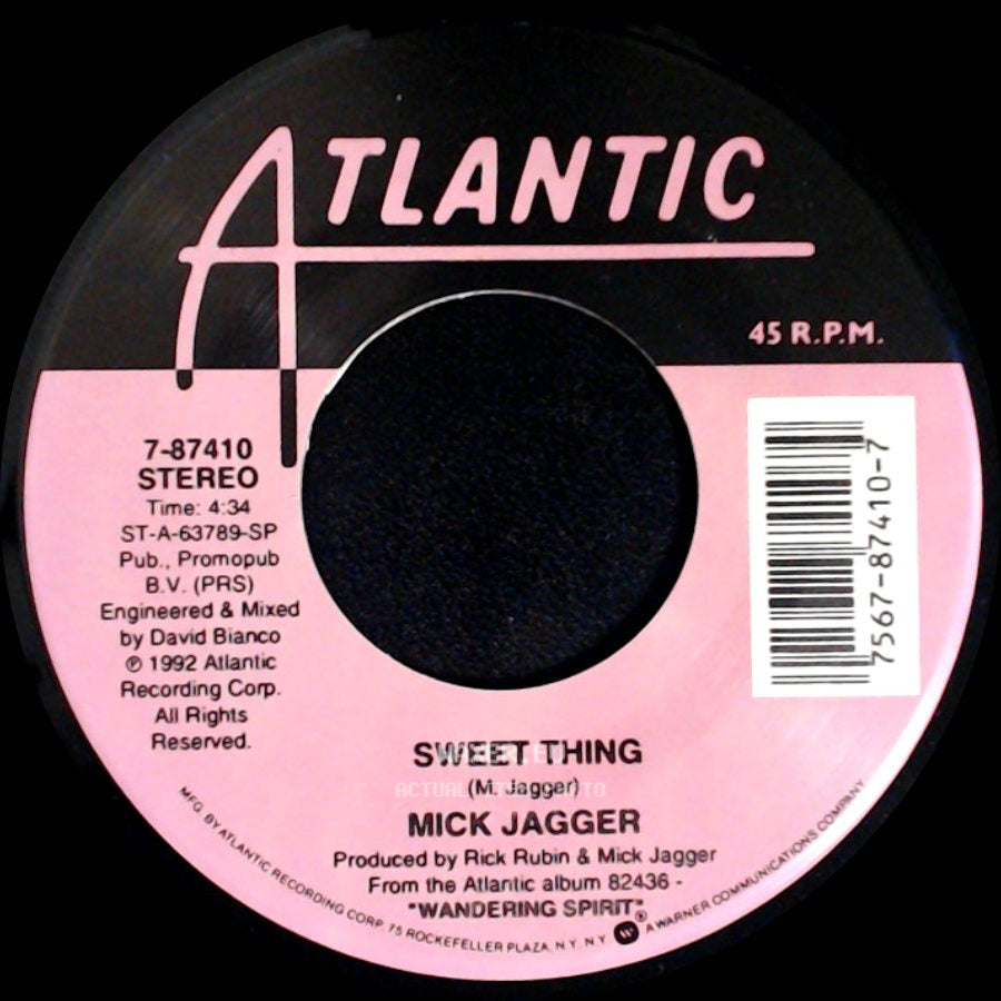 Mick Jagger - Sweet Thing / Wandering Spirit side A