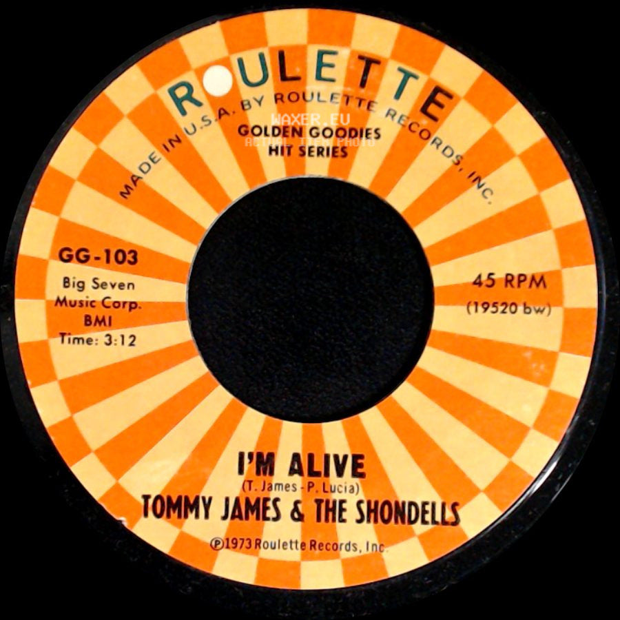 Tommy James & The Shondells - I'm Alive / Do Something To Me side A