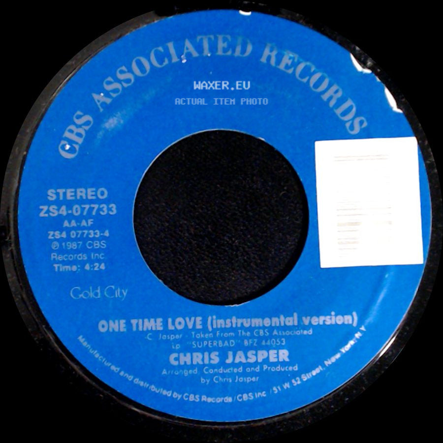 Chris Jasper - One Time Love (Instrumental Version) / One Time Love side A