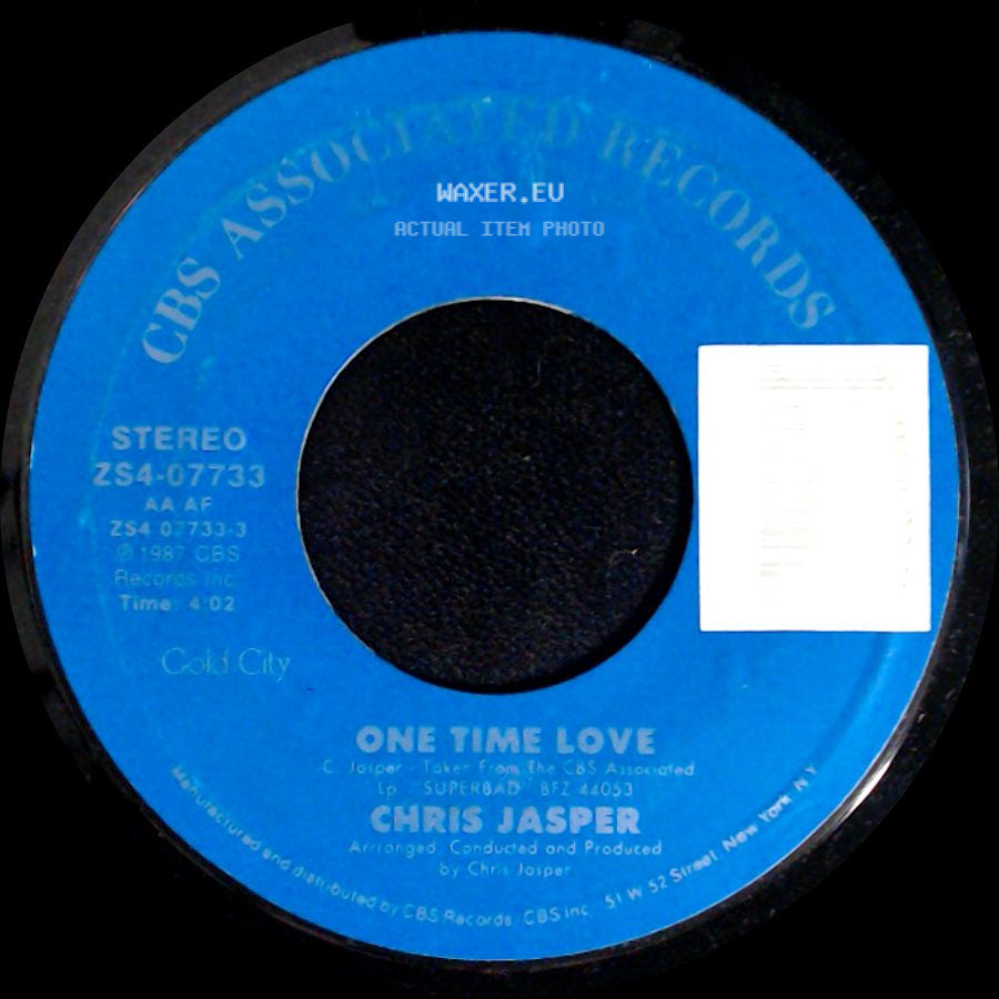 Chris Jasper - One Time Love (Instrumental Version) / One Time Love side B