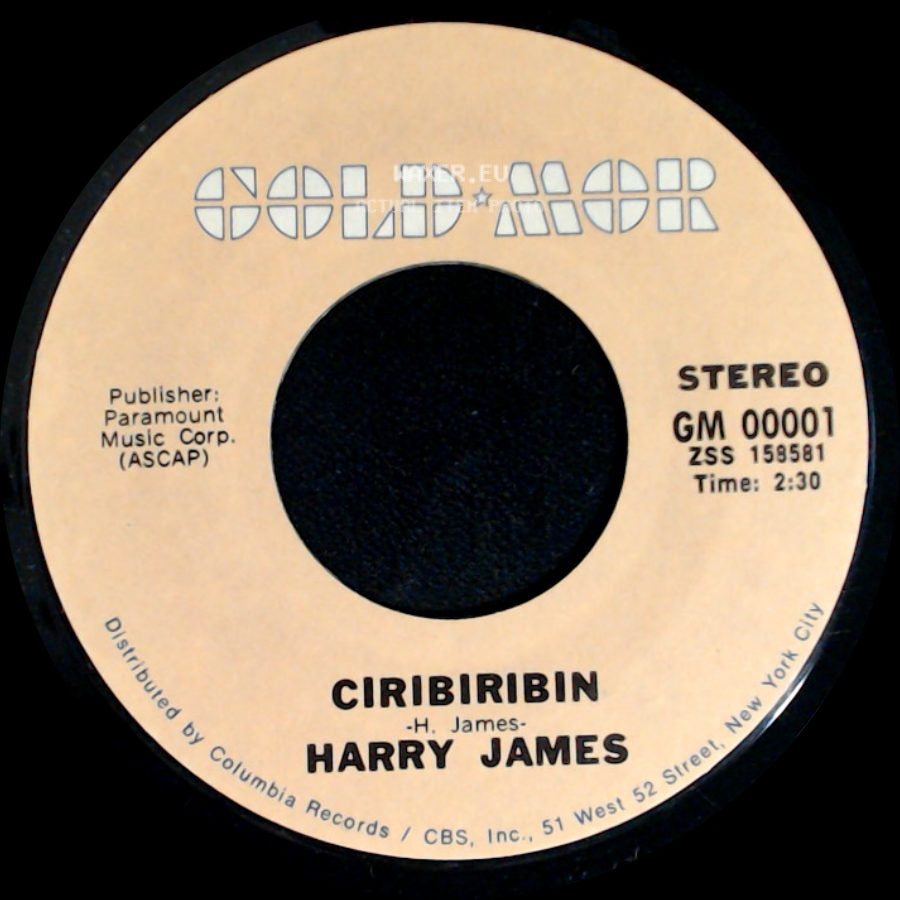 Harry James - I'll Get By / Ciribiribin side B