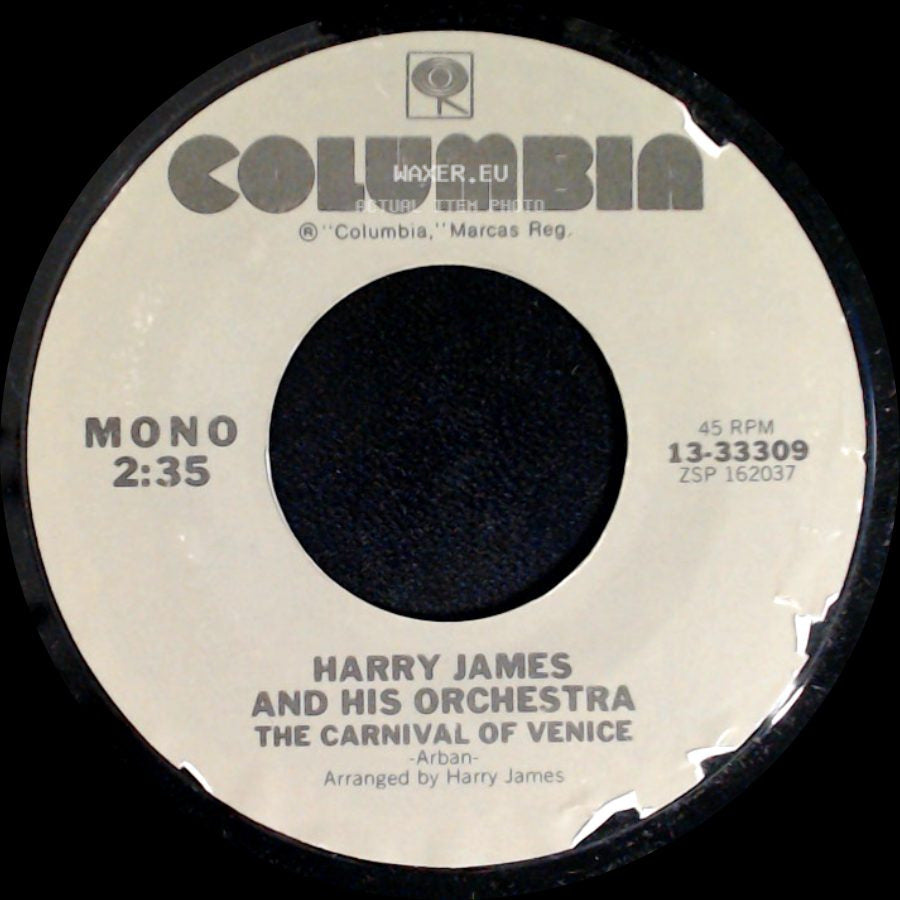 Harry James And His Orchestra - The Carnival Of Venice / The Flight Of The Bumble Bee side A