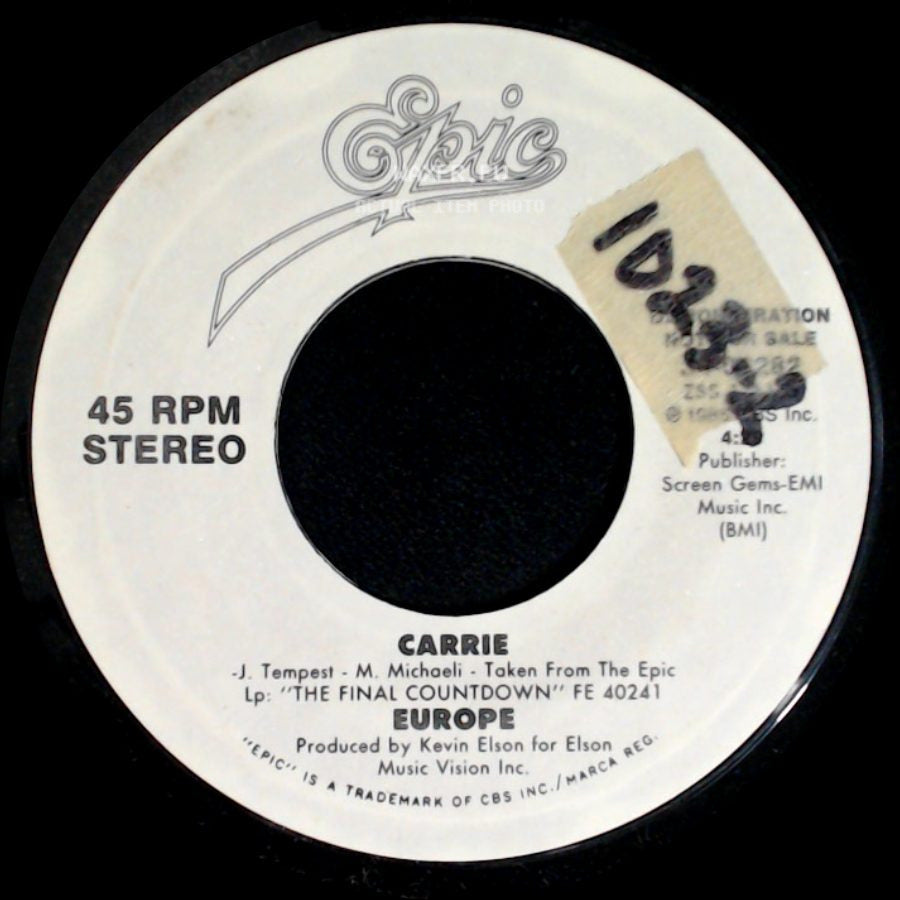 Europe - Carrie / Carrie side B