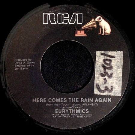 Eurythmics - Here Comes The Rain Again / Paint A Rumour side A