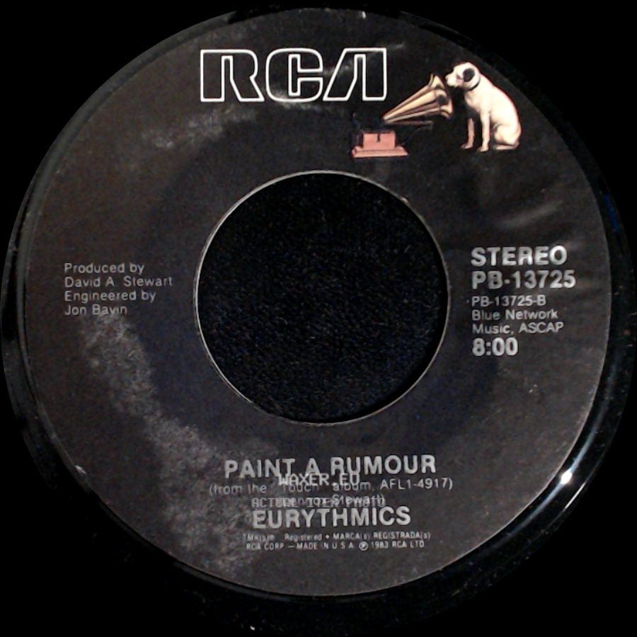 Eurythmics - Here Comes The Rain Again / Paint A Rumour side B