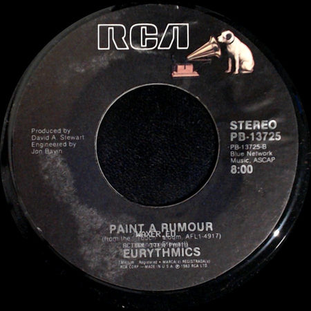 Eurythmics - Here Comes The Rain Again / Paint A Rumour side B