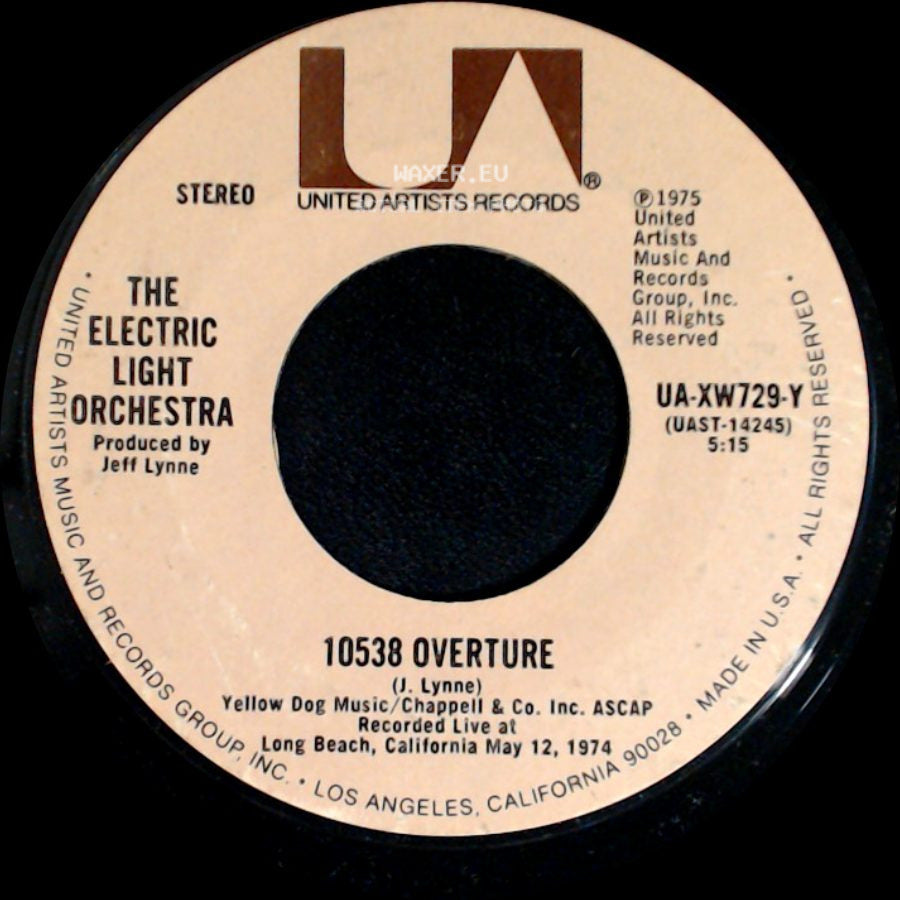 The Electric Light Orchestra - Evil Woman / 10538 Overture side B